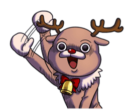 Reindeer's Xmas alone sticker #13991466