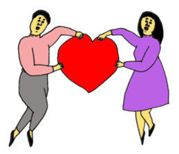 Form of love sticker #13993368