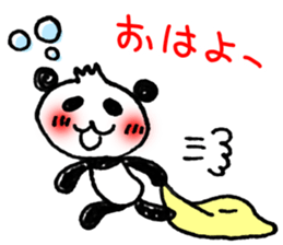 Hand-painted panda 12 sticker #13993622