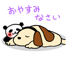 Hand-painted panda 12 sticker #13993625