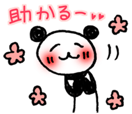 Hand-painted panda 12 sticker #13993639