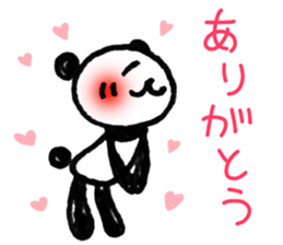 Hand-painted panda 12 sticker #13993640