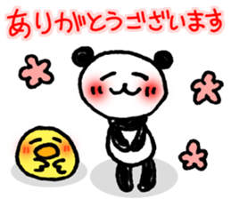 Hand-painted panda 12 sticker #13993641