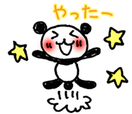 Hand-painted panda 12 sticker #13993644