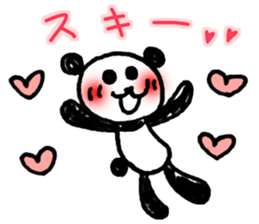 Hand-painted panda 12 sticker #13993646