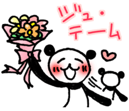 Hand-painted panda 12 sticker #13993647