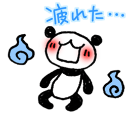 Hand-painted panda 12 sticker #13993657