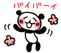 Hand-painted panda 12 sticker #13993659