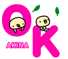 "AKINA" only name sticker sticker #13994632