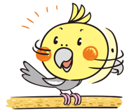 Cockatoo's emotions and sorrows sticker #13995474