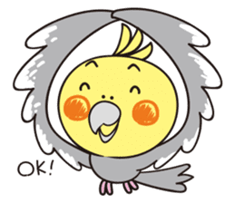 Cockatoo's emotions and sorrows sticker #13995475