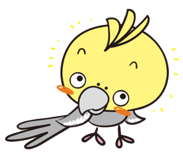 Cockatoo's emotions and sorrows sticker #13995490