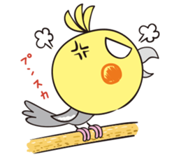 Cockatoo's emotions and sorrows sticker #13995491