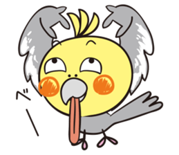 Cockatoo's emotions and sorrows sticker #13995496