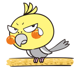 Cockatoo's emotions and sorrows sticker #13995502