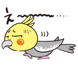 Cockatoo's emotions and sorrows sticker #13995504