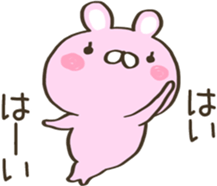 Act cute Rabbit sticker #13995648
