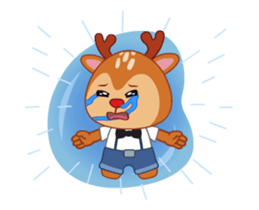 Dear Hipster Deer - Animated sticker #13995714