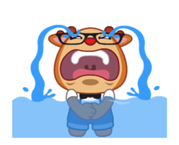 Dear Hipster Deer - Animated sticker #13995715