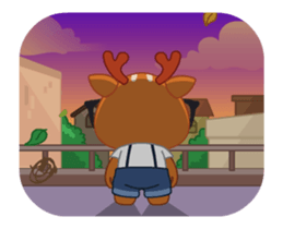 Dear Hipster Deer - Animated sticker #13995716