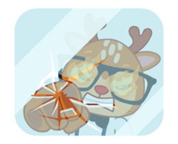 Dear Hipster Deer - Animated sticker #13995728