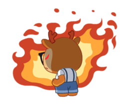 Dear Hipster Deer - Animated sticker #13995729