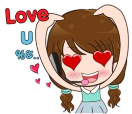 Ajima!! Call center Girl sticker #13995759