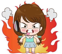 Ajima!! Call center Girl sticker #13995768