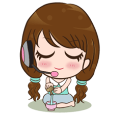 Ajima!! Call center Girl sticker #13995771