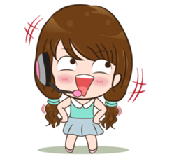 Ajima!! Call center Girl sticker #13995773
