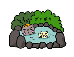 Cat Sticker.winter version. sticker #13995898