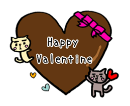 Cat Sticker.winter version. sticker #13995907