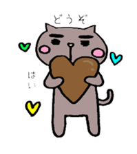 Cat Sticker.winter version. sticker #13995908