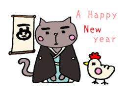 Cat Sticker.winter version. sticker #13995911