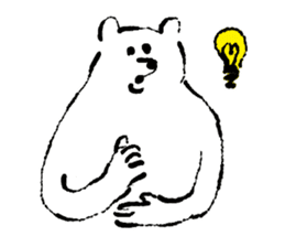 A happy and pleasant bear sticker #13996799