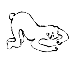 A happy and pleasant bear sticker #13996802