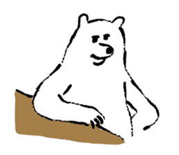 A happy and pleasant bear sticker #13996804
