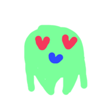 The alien who lives in the sea sticker #13997338