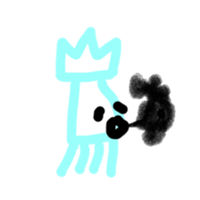 The alien who lives in the sea sticker #13997345