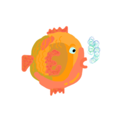 The alien who lives in the sea sticker #13997372