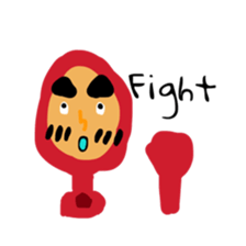 Dharma doll of red tights (1) sticker #13997585