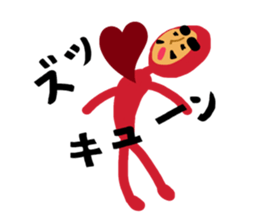 Dharma doll of red tights (1) sticker #13997607