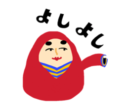 Dharma doll of red tights (1) sticker #13997620