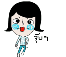 Blue ; a nice Mom sticker #13998075