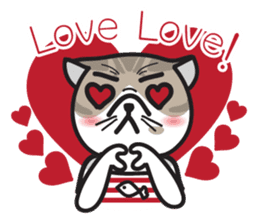 Pe' Mee Na Maew,The Bear is cat sticker #13999683