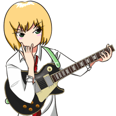 Electric guitar girl R1