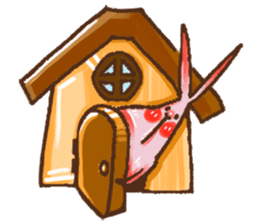 Attic inside a rabbit with no name-tread sticker #14001083