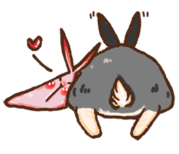 Attic inside a rabbit with no name-tread sticker #14001101