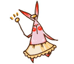 Attic inside a rabbit with no name-tread sticker #14001114