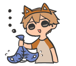 Mr. Dog ear headband sticker #14001239